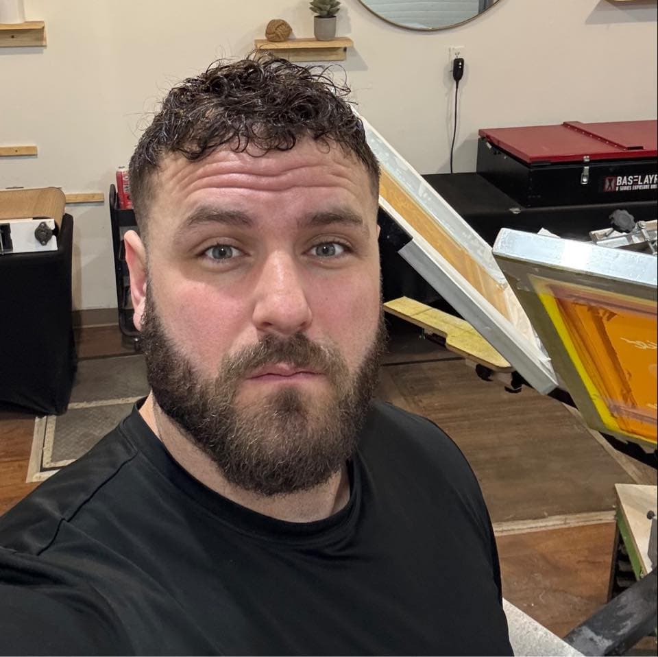 AC Manchego, founder and master printer at A & A Screen Printing and Embroidery